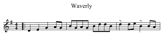 Waverly - staff notation