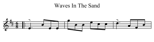 Waves In The Sand - staff notation