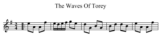 Waves Of Torey, The  - staff notation