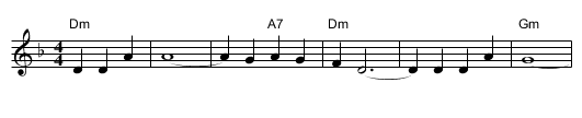 Wayfaring Stranger - staff notation