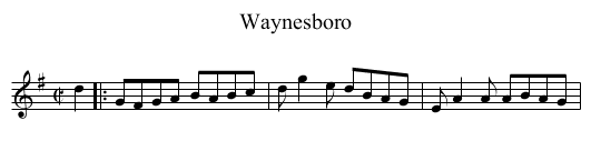 Waynesboro - staff notation