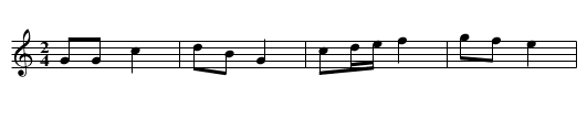 Wdowa dwor buduje zolnierz jej sie dziwuje - staff notation