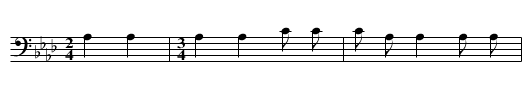 We have salt - staff notation