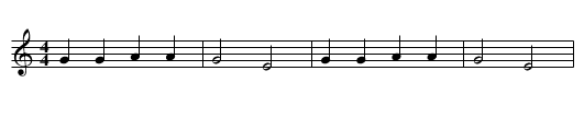 We Shall Overcome - staff notation