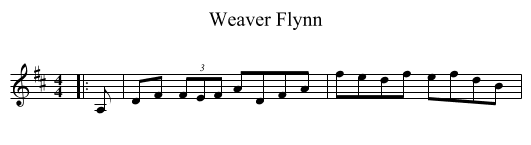 Weaver Flynn - staff notation