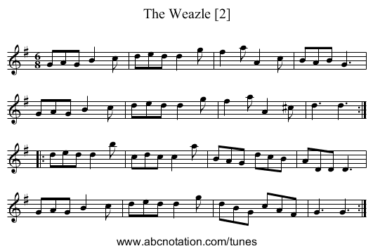 Weazle [2], The - staff notation