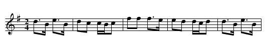 Wechselpolka - staff notation
