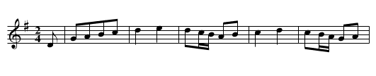 Wecker - Tanz - staff notation