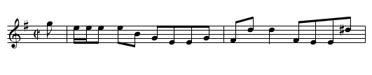 Weddeburn Huse. JBut.587 - staff notation