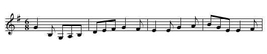 Wedding Jig - staff notation