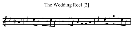 Wedding Reel [2], The - staff notation