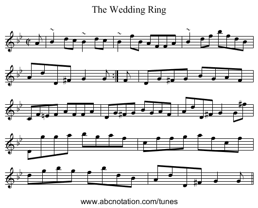 Wedding Ring, The - staff notation