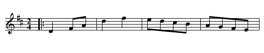 Wednesday Night - staff notation
