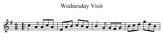 Wednesday Visit - staff notation