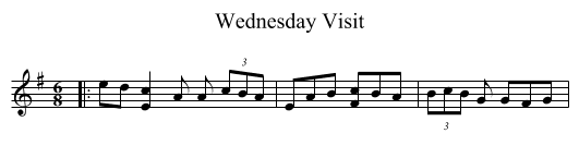 Wednesday Visit - staff notation