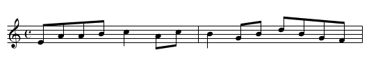 Wee Cup o' Tea, A - staff notation