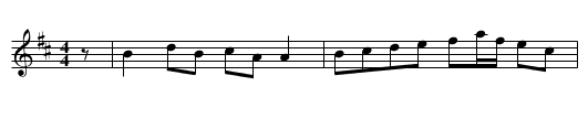 Wee Morag - staff notation