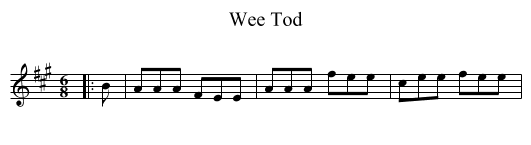 Wee Tod - staff notation