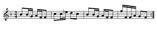Wee, wee bag of Praties, The - staff notation