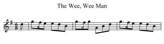 Wee, Wee Man, The - staff notation