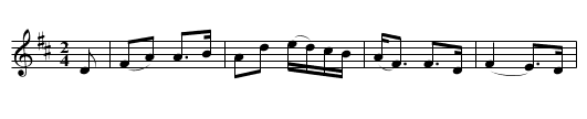 Weel may the Boatie row - staff notation