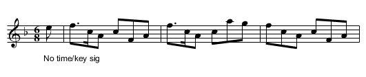 Weel take her away without leave of her Minny. JBa.53 - staff notation