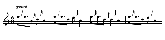 Weighing from Land - staff notation
