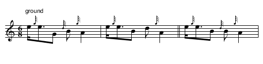 Weighing from Land - staff notation