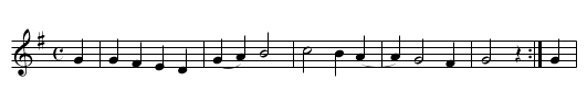 Weiss mir 1... - staff notation