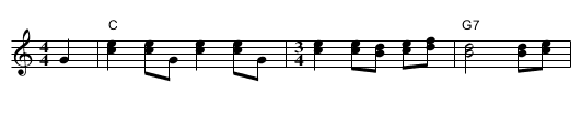 Wei&szlig;berger Bayrisch  [C] - staff notation