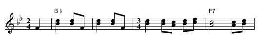 Wei&szlig;enberger Bayrisch  [Bb] - staff notation