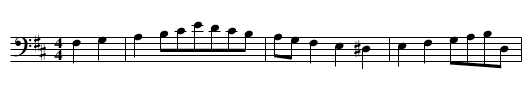 WEIT IN NEBELGRAUER FERNE - staff notation