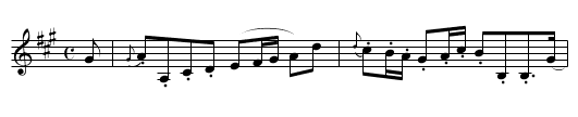 Welcome to the Highlands - staff notation