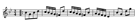 We'll banish Sorrow - staff notation