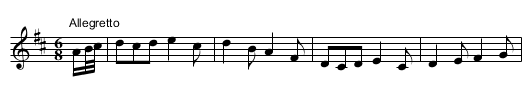 We'll Drink to the Health of Keenan - staff notation