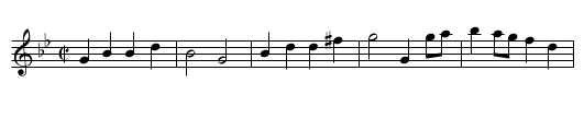 Well House - staff notation