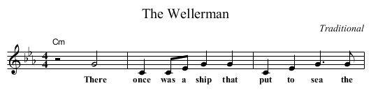 Wellerman, The - staff notation