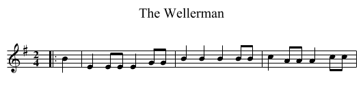 Wellerman, The  - staff notation