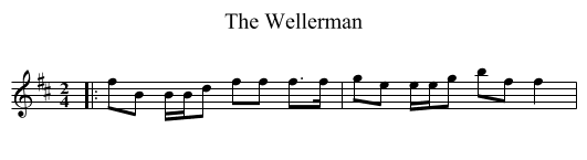 Wellerman, The  - staff notation