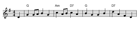 Welsh Clog - staff notation