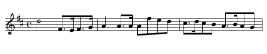 Welsh Fuzileer's March - staff notation