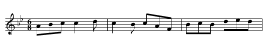 Welsh Jigg. JC.025 - staff notation