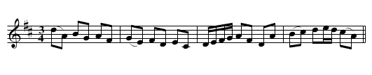 Welsh Morris Dance [1] - staff notation