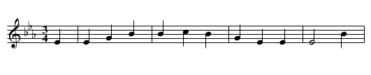 Wenallt, Y - staff notation