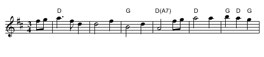 Wenlock Edge - staff notation