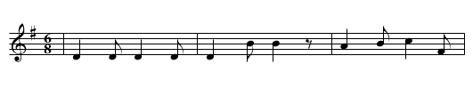 WENN ICH GANZ ERMUEDET BIN - staff notation