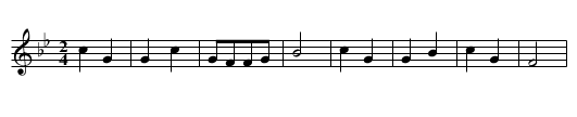 Wenzhou huagu - staff notation