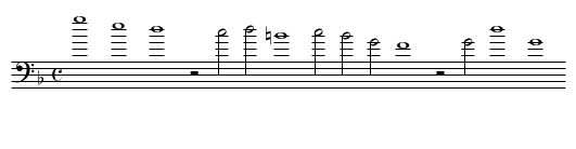 Wer da sorget -- O rosa bella - staff notation