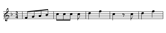 WER DIE GANS GESTOHLEN HAT - staff notation