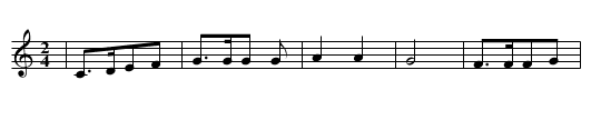 WER DIE GANS GESTOHLEN HAT - staff notation